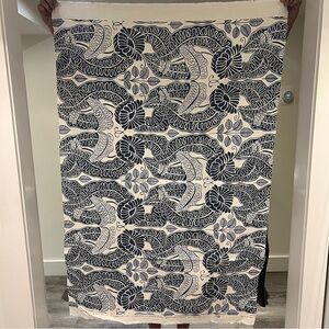 Christopher Farr x Raoul Dufy “Belle de Nuit” Linen Designer Fabric – 35” x 56”